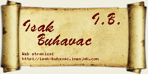 Isak Buhavac vizit kartica